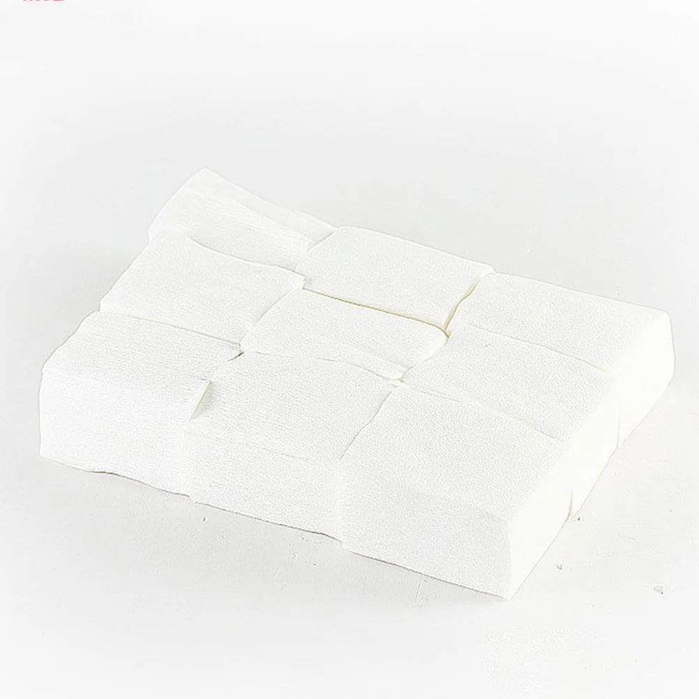 700 pz Lint Free Nail Polish Remover Pad Morbido Forte Assorbente Usa E Getta Sanitario per Manicure Pedicure Gel Nail Polish