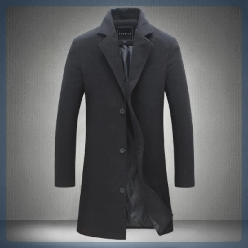 

Мужское черное пальто из шерстяной смеси в британском стиле, твидовое, с узором «ёлочка», теплое, винтажное, в стиле преппи, для кампуса, с множеством карманов, на пуговицах, в стиле университетской формы, подарок, крутой дизайн