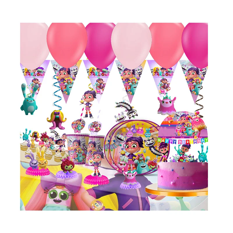 Disney Abby Hatcher Happy Birthday theme favor party supplies Party Paper  Plate Cup  Straw Gift Bag Banner Flag Baby Shower