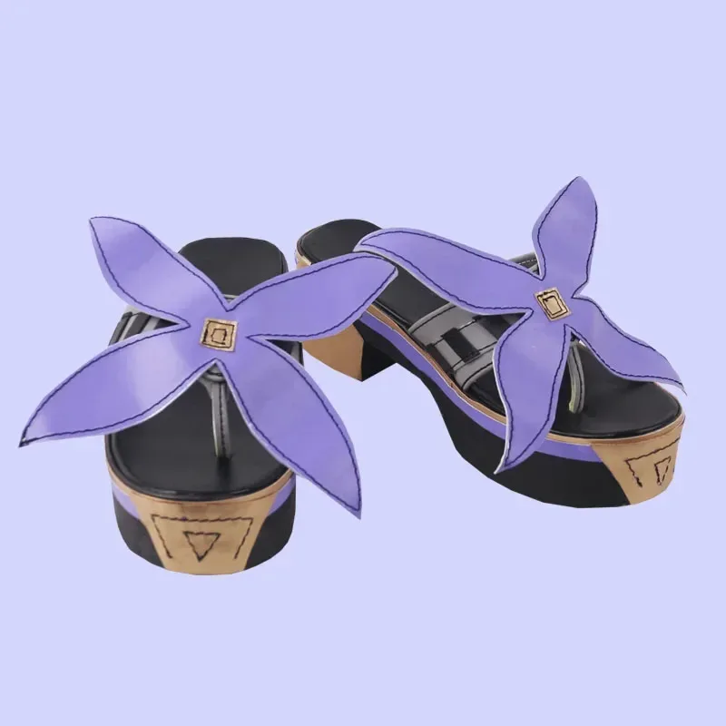 wiwiwi 123RealCos Sangonomiya Kokomi Shoes With Cute Bowknots Game Genshin Impact Cosplay Prop Halloween Carnival Boots - view 3