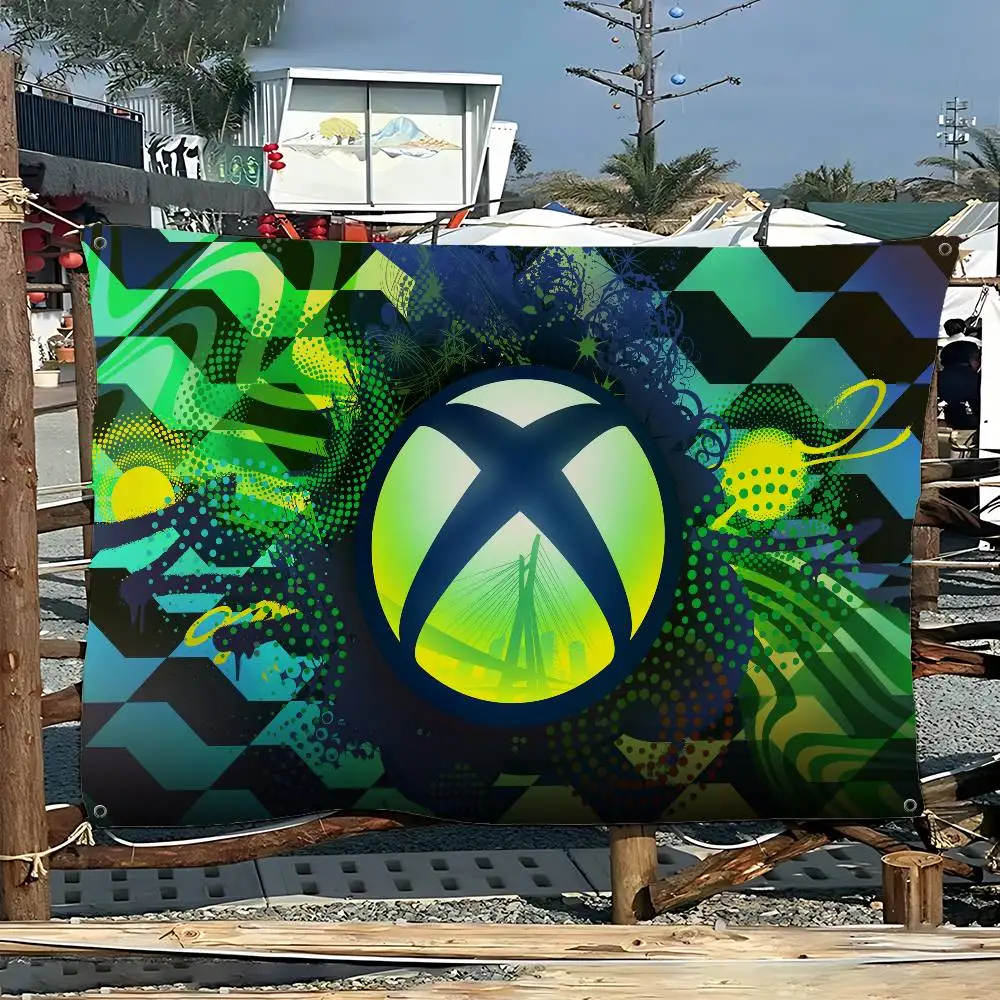 G-Gaming X-XBox Large Size Flags Printing Patterns Interesting Birthday Party Decorations Banner
