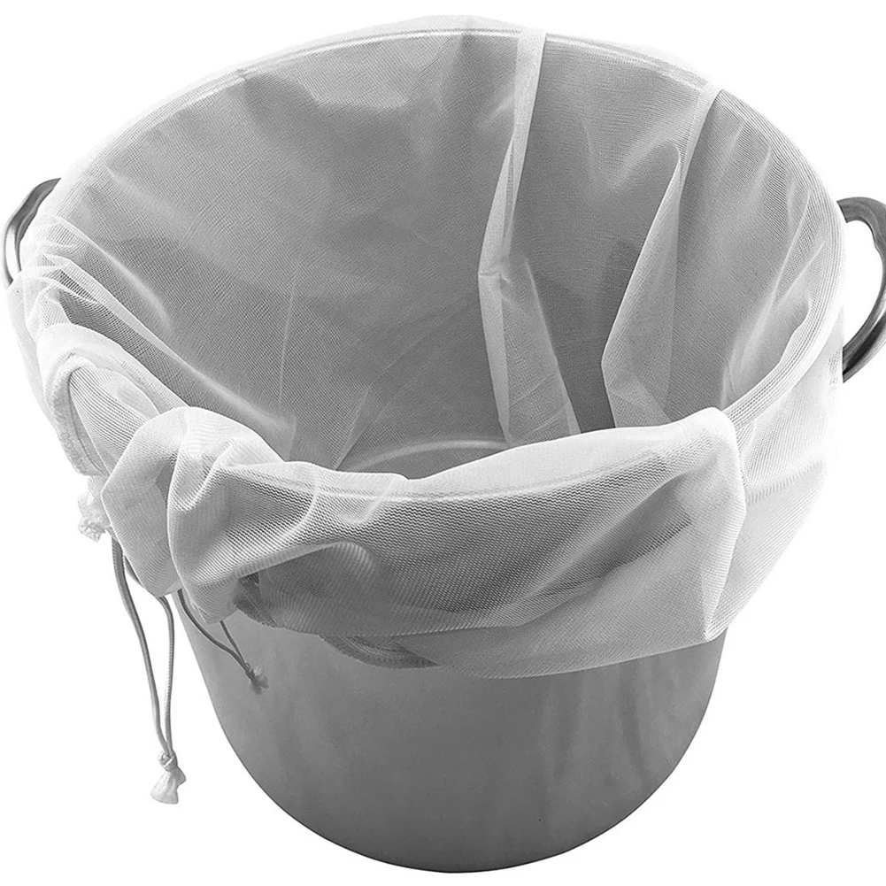 

Beer Homebrew Filter Bag For Brewing Malt Boiling Wort Mash Strainer Tool Mesh Nylon Food Strainer Bag Nut Milk Juice Filte