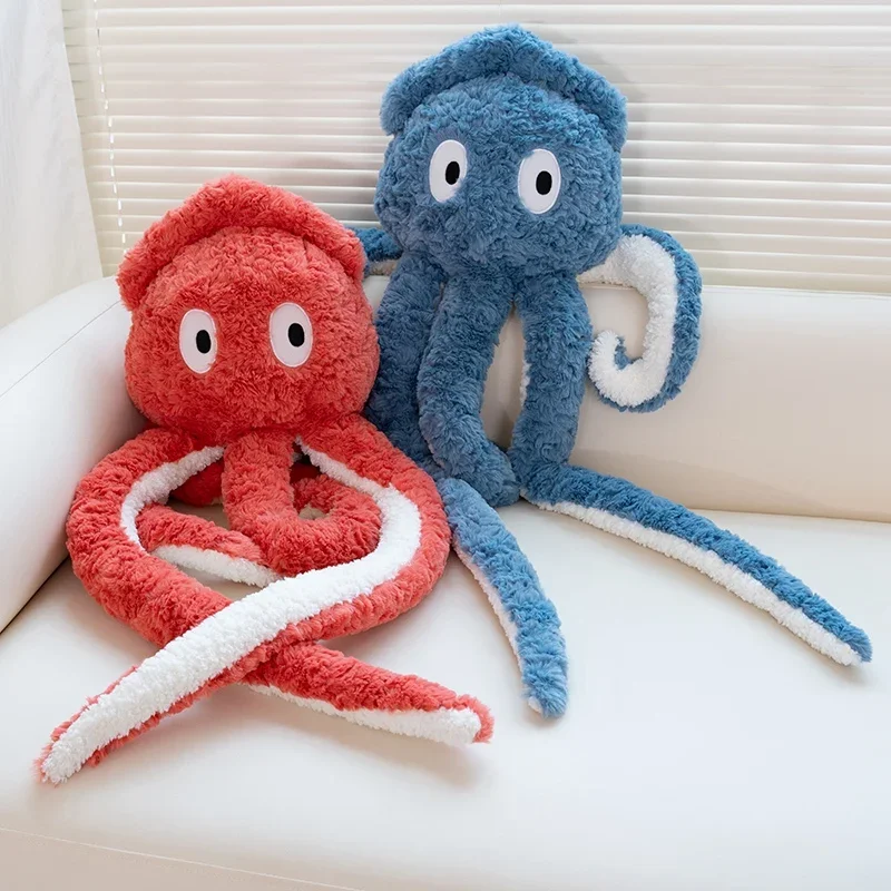 

Cartoon Big Eyes Squid Plush Toys Funny Marine Animals Doll Soft Throw Pillow Sleeping Companion Creative Home Decor Kids Gift