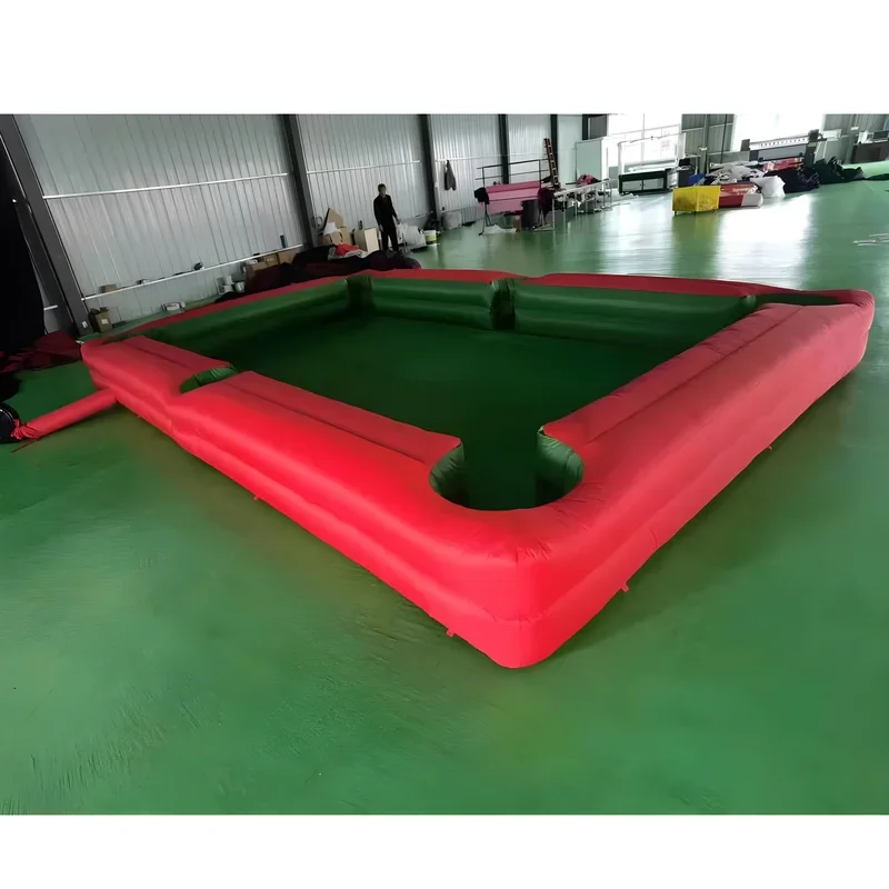 Mesa de billar inflable, billar inflable comercial, piscina de fútbol, billar humano gigante al aire libre para eventos, juegos de Carnaval