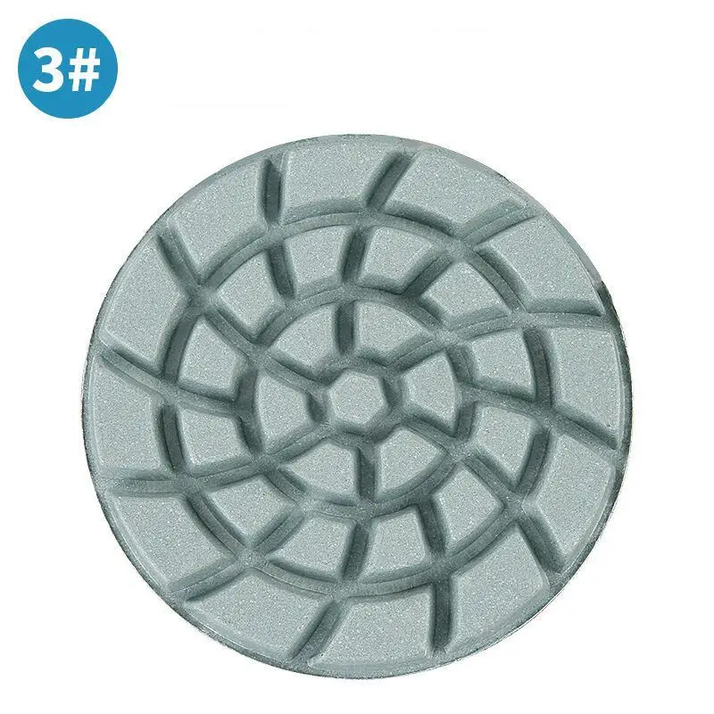 4-teiliges Set 4 Zoll 100mm Beton-Polierpads für Granit, Betonboden, Marmor, Stein, 4 Schleifscheiben für Nassanwendung, Schleifwerkzeug – Detail 8