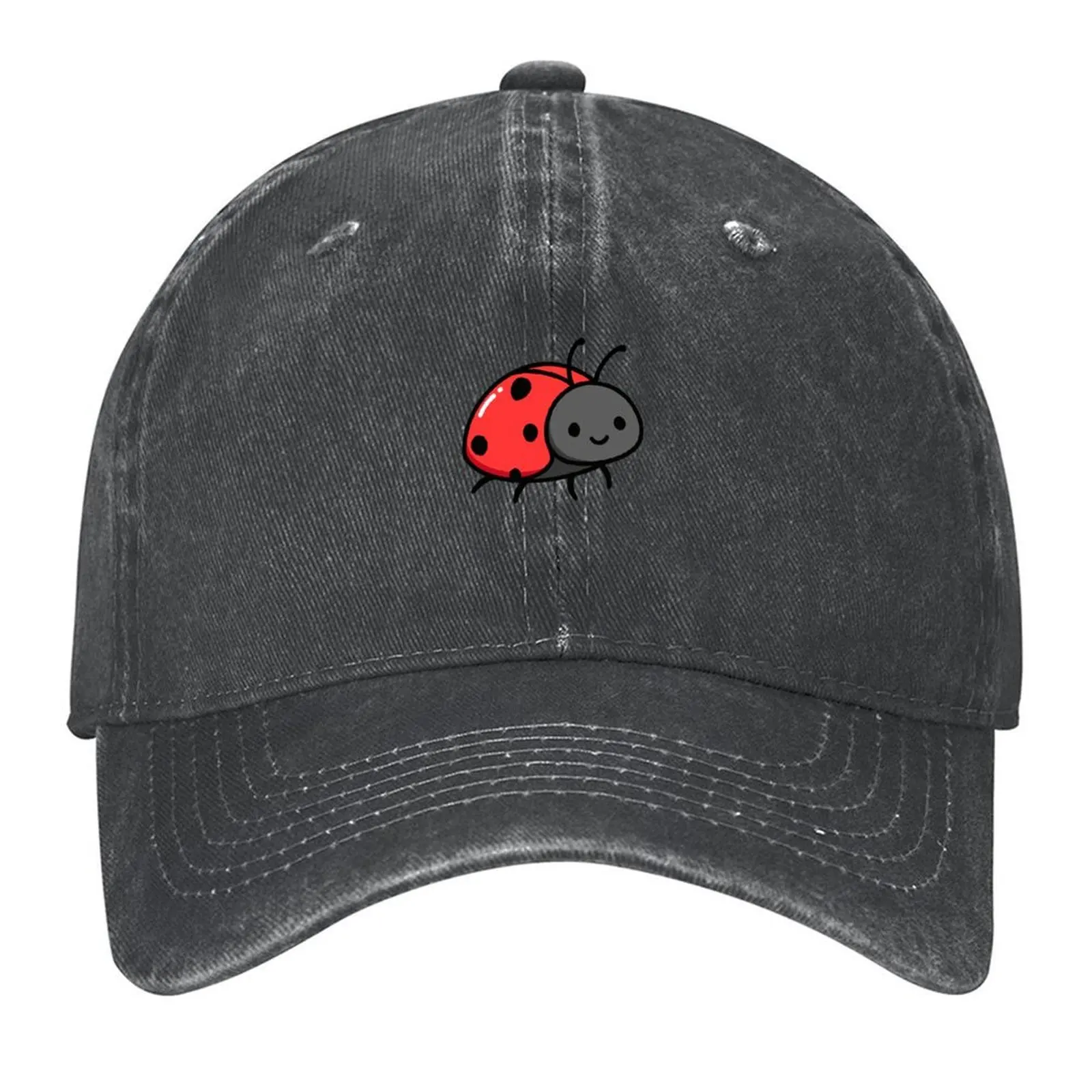 

Ladybug Baseball Cap Anime Hat cute men's big size hat Custom Cap Boy Child Women's