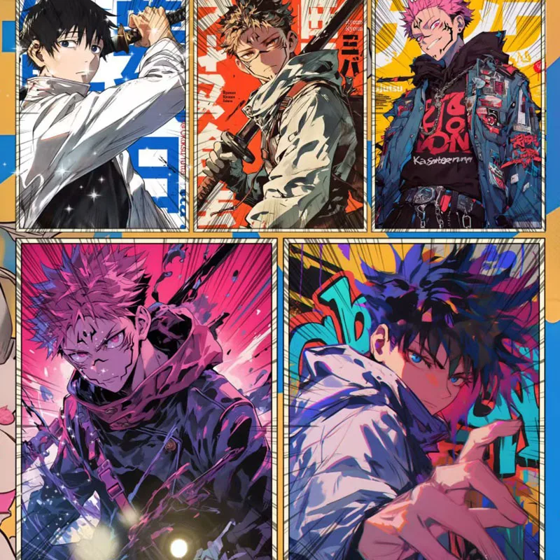 Wholesales Jujutsu Kaisen Collection Card Crystal B5 Gojo Satoru Company Curse Nightmare Wave3 Trading Anime Game Karty do gry