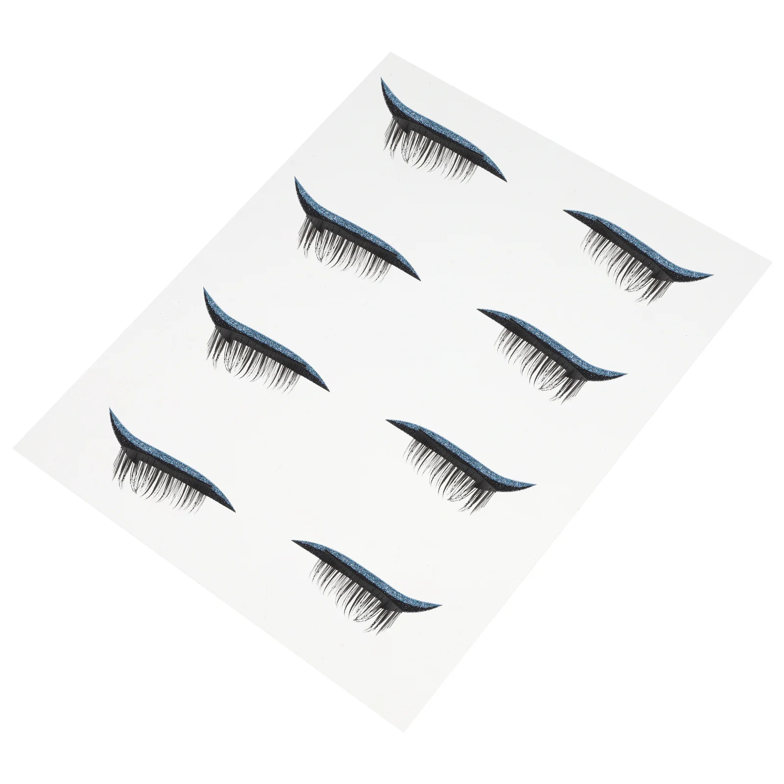 4 paia di ciglia finte adesivo per trucco falso eyeliner autoadesivo nastro impermeabile adesivo in plastica Miss Women