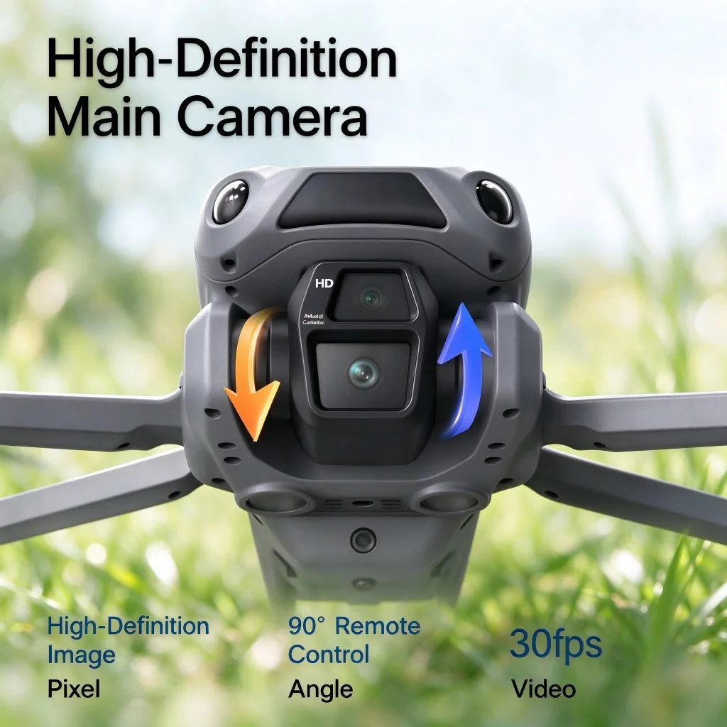 Nuevo Dron GPS LF682 MAX Profesional con Cámara 8K, FPV Aéreo, Evitación de Obstáculos con Control Remoto de Pantalla Grande, Dron Plegable