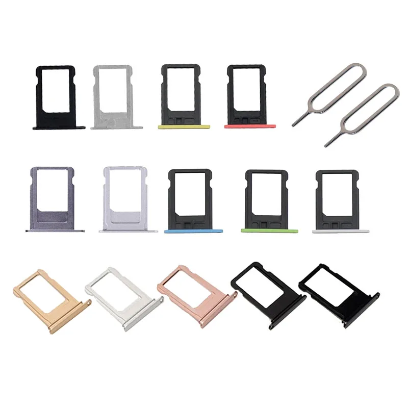 Sim Card Tray Holder Tray Slot for iphone 5 5C 5S 5G SE 5SE Replacement Part SIM Card Card Holder Adapter Socket White black