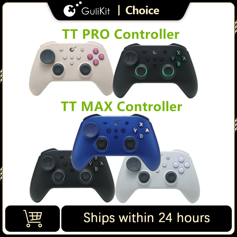 GuliKit for Switch 2  Wireless Controller with TMR Joysticks Triggers Gamepad for Windows /Android /iOS TT Max BLUE
