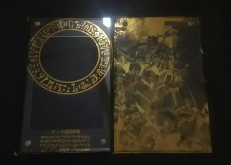 Yu Gi Oh Self Made Cards Egyptian God Brick Acrylic Anime Game Characters Series Protective Case Toy Gift Does Not Include Card
