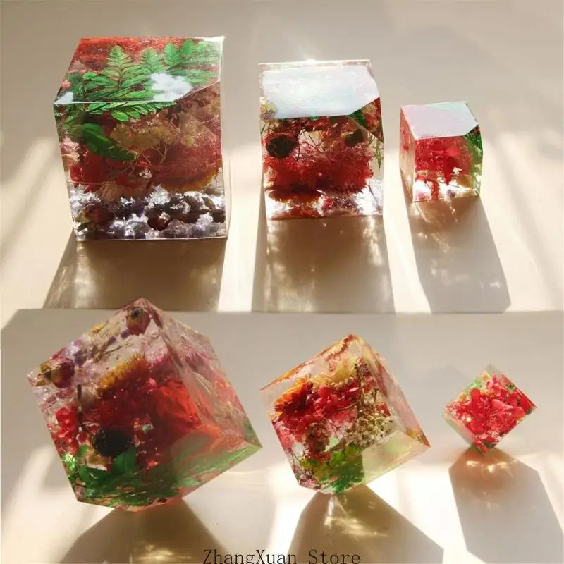 3D-Quadratform aus lebensmittelechtem Silikon, für die Herstellung einzigartiger Harzgeschenke 3XUF – Detail 5