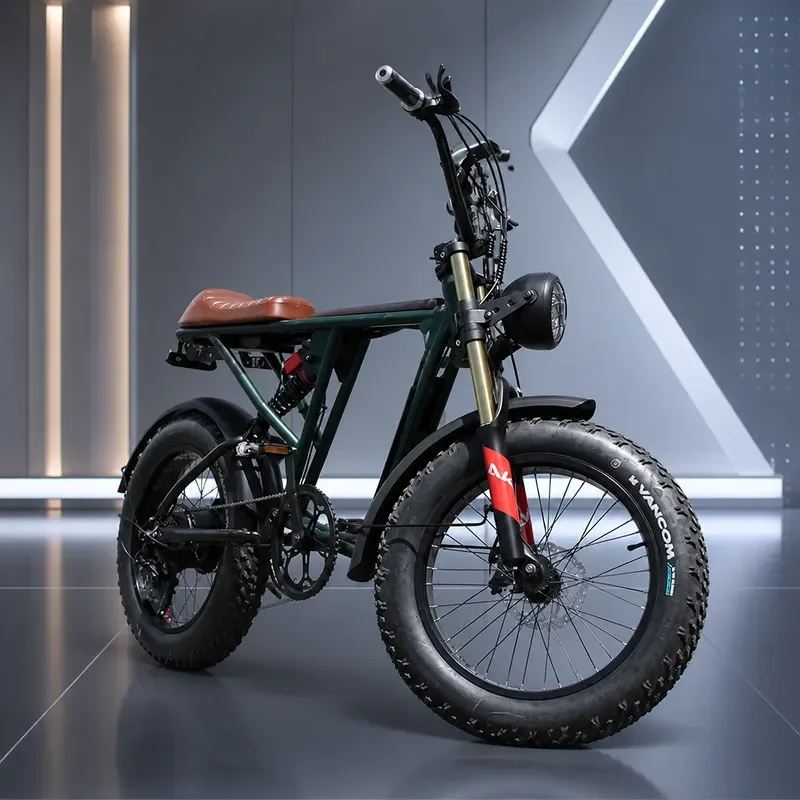 20 Inch Soft Tail Mountain Bike Variable Speed Snow Assisted Bicycle Retro Off Road Bike