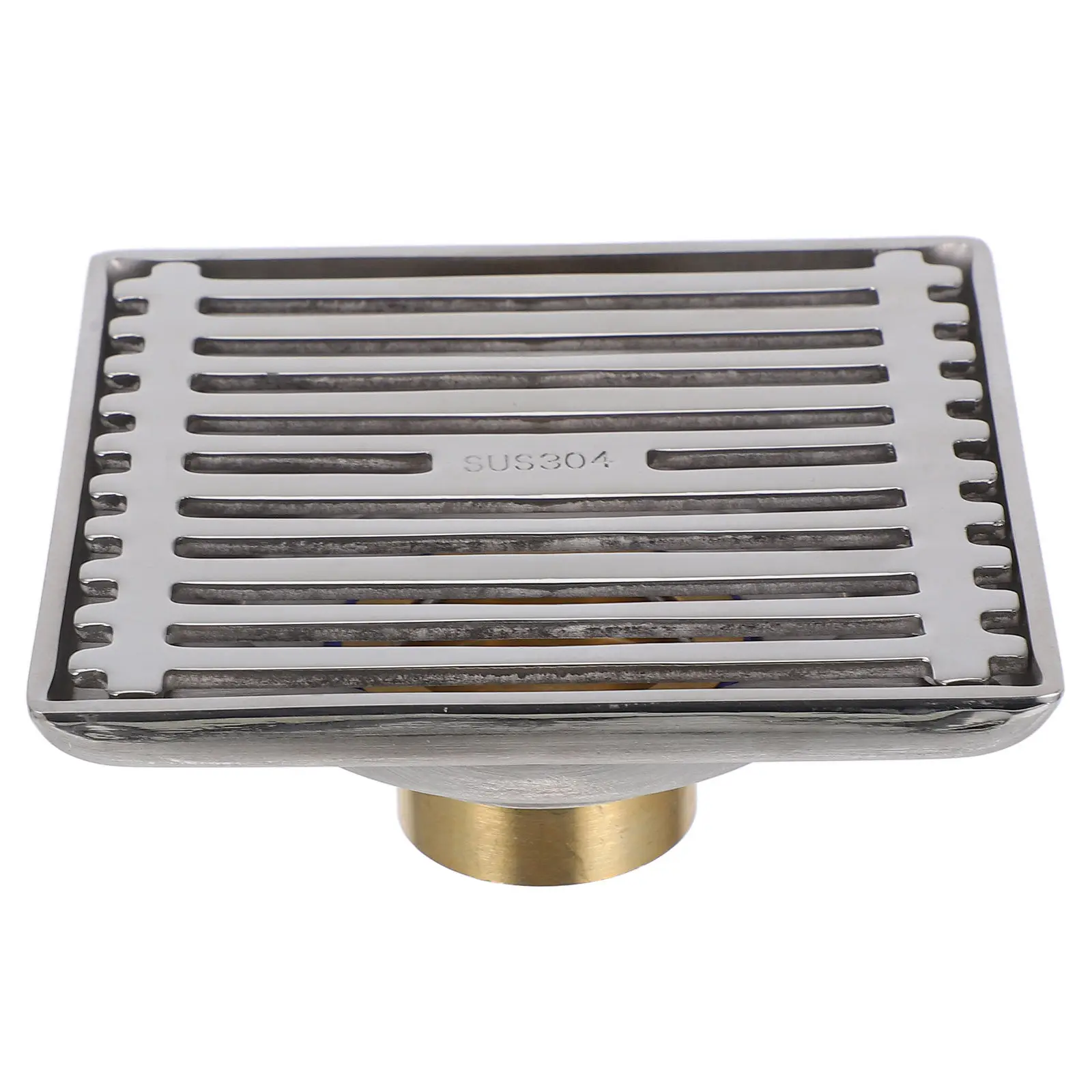 

Stainless Steel Bathroom Sink Strainer Hair Catcher Floor Drain Cover Shower Protector High Flow Odorproof Thickened Square