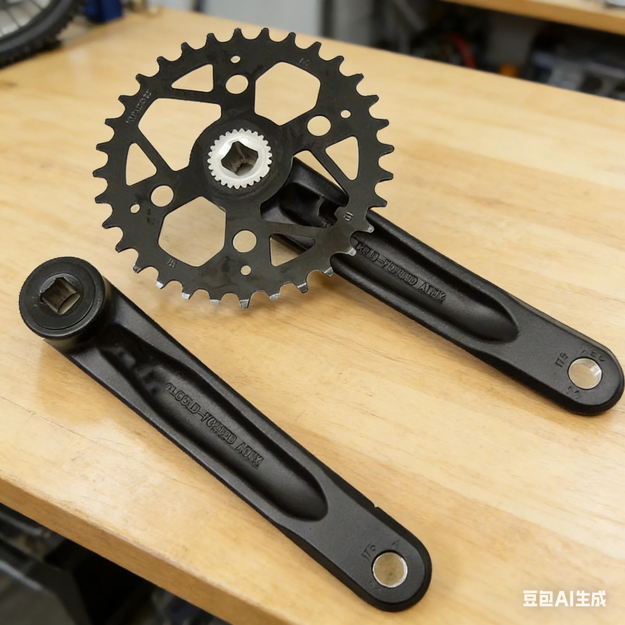 

32T 175mm Bicycle Crankset Aluminum Alloy Square Taper Bicycle Sprocket Disc Crank For Mountain Bike Cycling Accessories