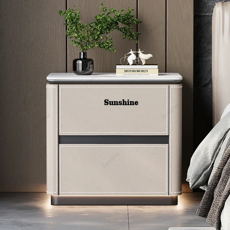 

TDAesthetic Modern Nightstand Trendy Luxury Design Storage Night Table With Drawers Mesas De Noches Dormitorio Bedroom Furniture
