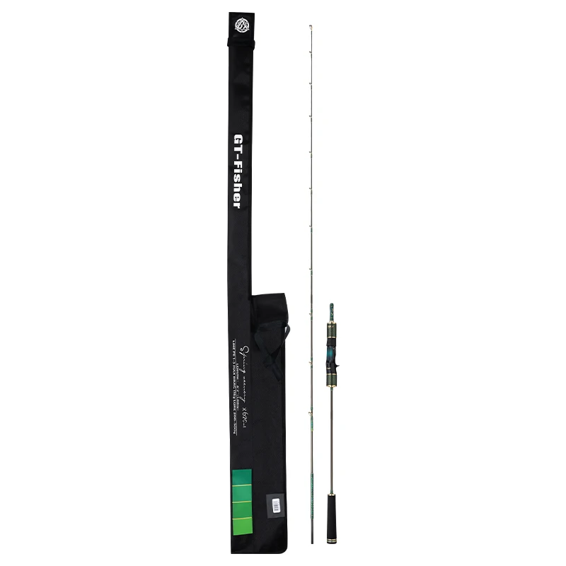 Ecooda GT-Fisher X62 Full Solid Slow Jigging Rod, Spring Scenery Fishing Rod, 24K Golden Bottom, FUJI SIC Rings