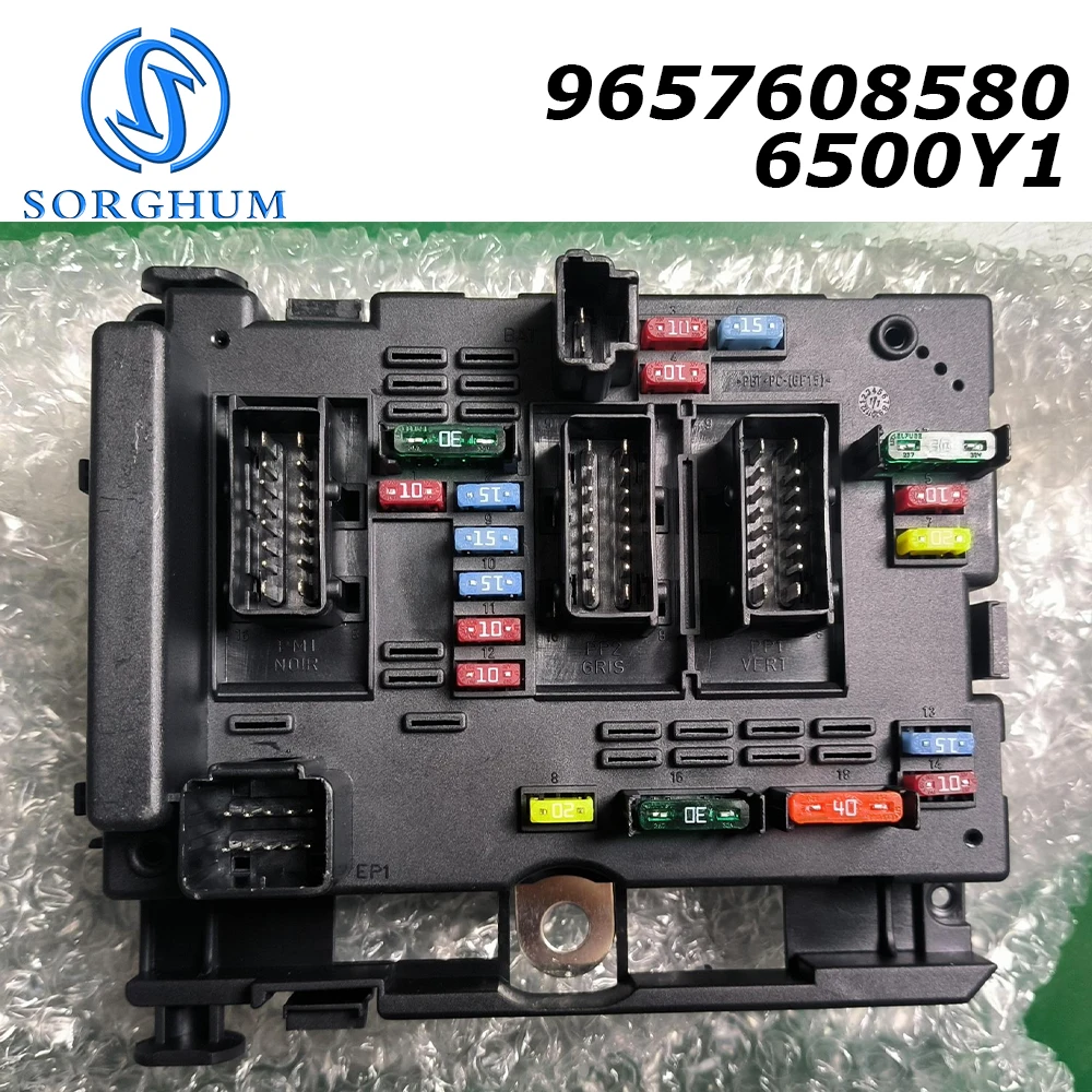 Fuse Box Assembly Relay 9657608580 6500Y1 For Citroen C3 C5 C8 Xsara Picasso Peugeot 206 Cabrio 307 Cabrio 406 Coupe 807