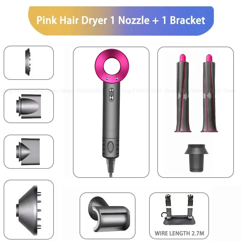 Professinal Leafless Hair Dryer Negative Lon Hair Care Quick Dry Home Powerful Hairdryer Constant 200 Million Anion Blow Dryer