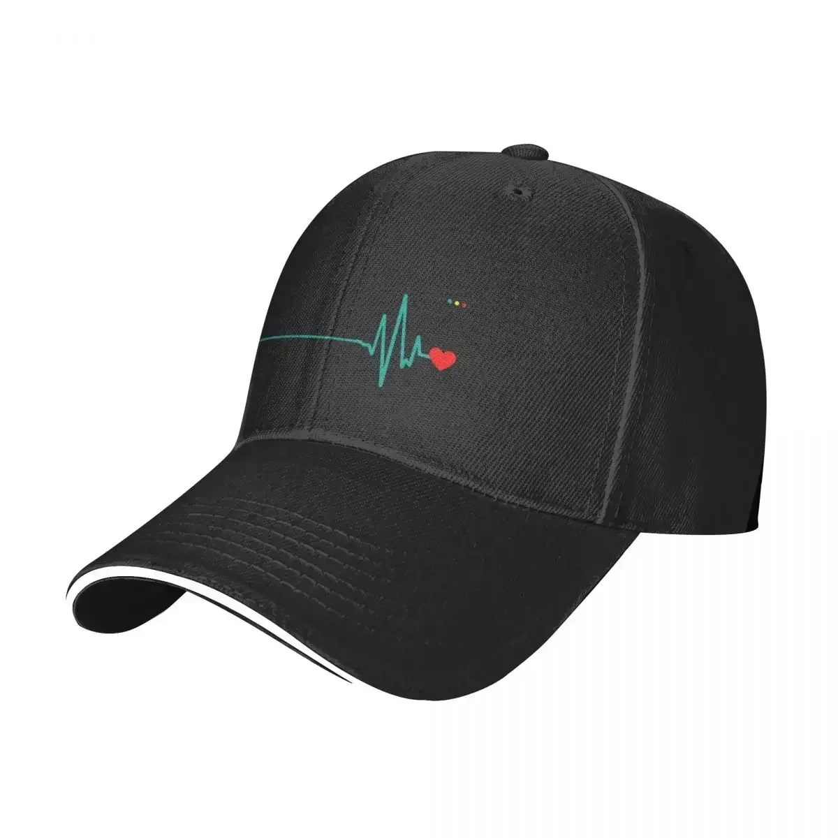 2023 New The Beat Goes Heart Attack Survivor Recovery Cardiac Arrest Baseball Cap Luxury Brand Sun Hat Hat For Men Women's