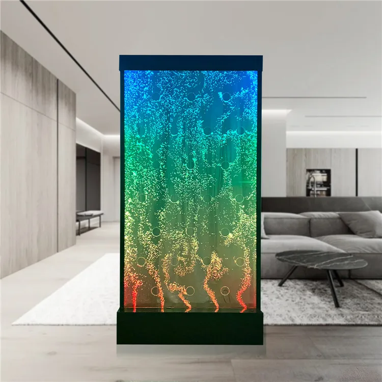 Custom made bubble wall led furniture water features