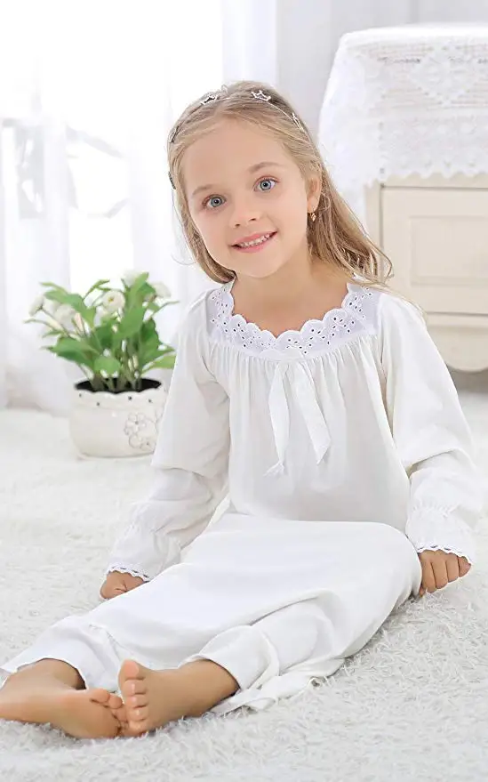 Chemise de nuit princesse à manches longues pour bébé fille, vêtements de nuit, pyjamas, robe de Noël, enfants de 3 à 12 ans