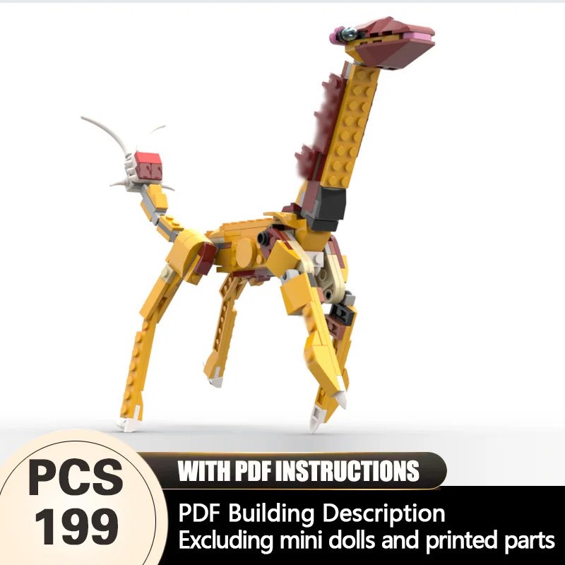 

Creators Animal Series Model MOC Building Bricks Long-Necked Animal Modular Technology Gifts Holiday Assemble Children Toys Suit