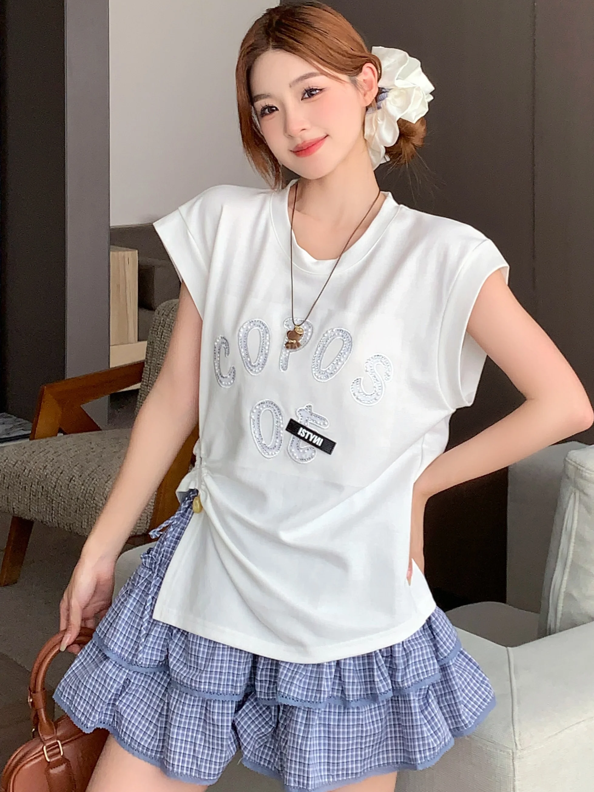 

Новинка: Модный женский топ ISNI Store, приталенный, повседневный, свободного кроя, с эффектом утягивания, с драпировкой, дизайн-сенсация