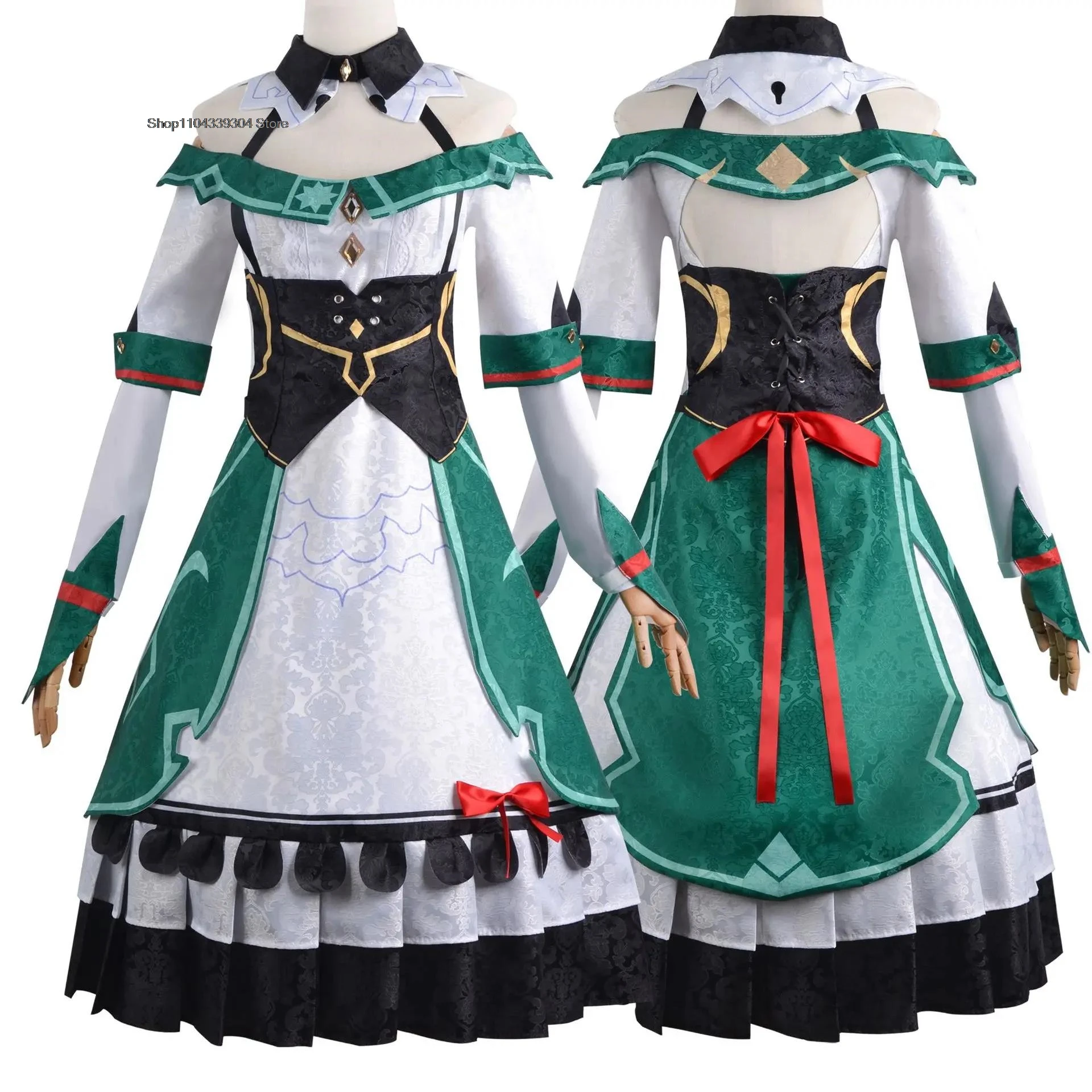 Katheryne Cospaly Dresses Game Genshin Impact Katheryne Catherine Cosplay Costume Women Dress Halloween Carnival Party Clothing