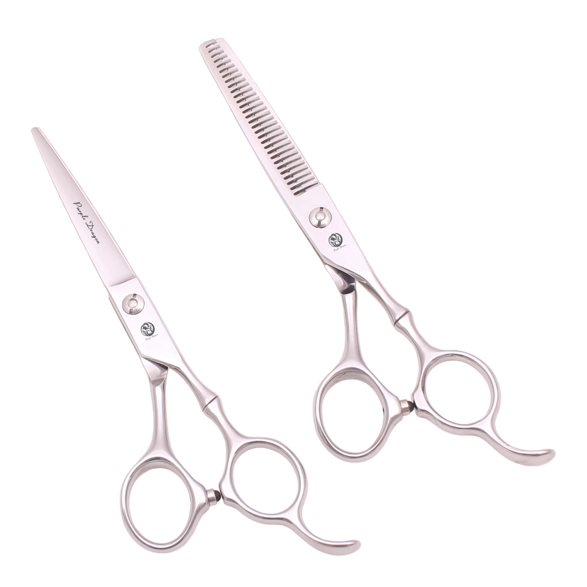 Professionelle Haarschere Purple Dragon 5,5" 6" Japanische Edelstahl-Friseurschere Effilierschere für Friseursalons Z9030 – Detail 6