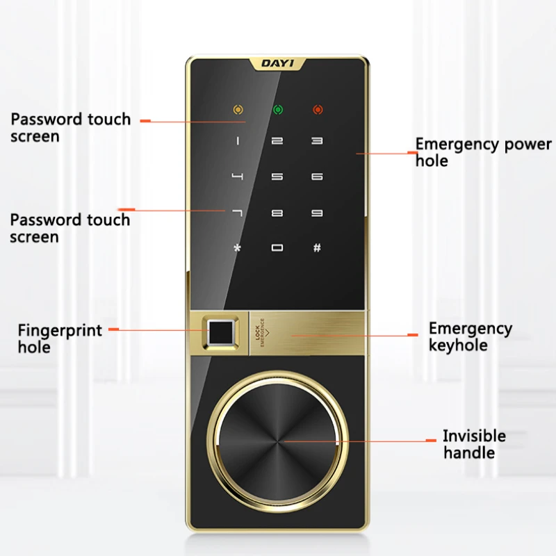 Electronic Safe Deposit Box Digital Password & Fingerprint Safe Box Unlock for Store Money Jewelry Documents