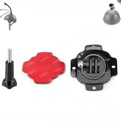 360 Motorcycle Helmet Rotary Adhesive Base Mounts for GoPro 12 11 10 9 8 7 6 5 Session SJ4000 Xiaomi Yi 4K Eken Action Camera