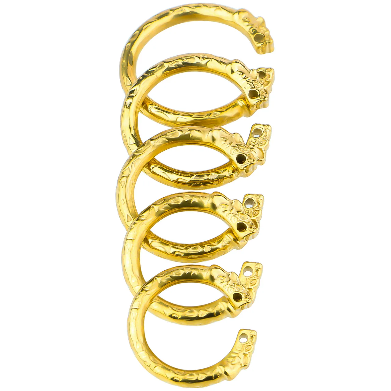 Stainless steel locking ring for men, penile scrotal load-bearing ring, foreskin blocking ring, adult sex toy decoration