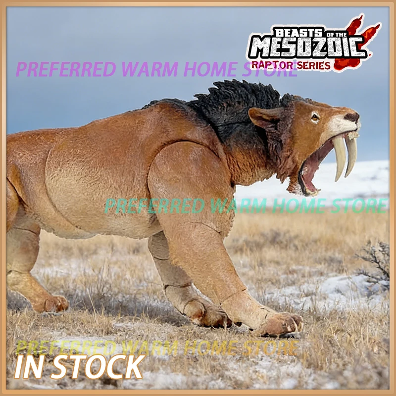 

В наличии: Модель динозавра Смилодон (1/18, 13 см), подвижная, из серии «Звери мезозоя», игрушка — саблезубый тигр