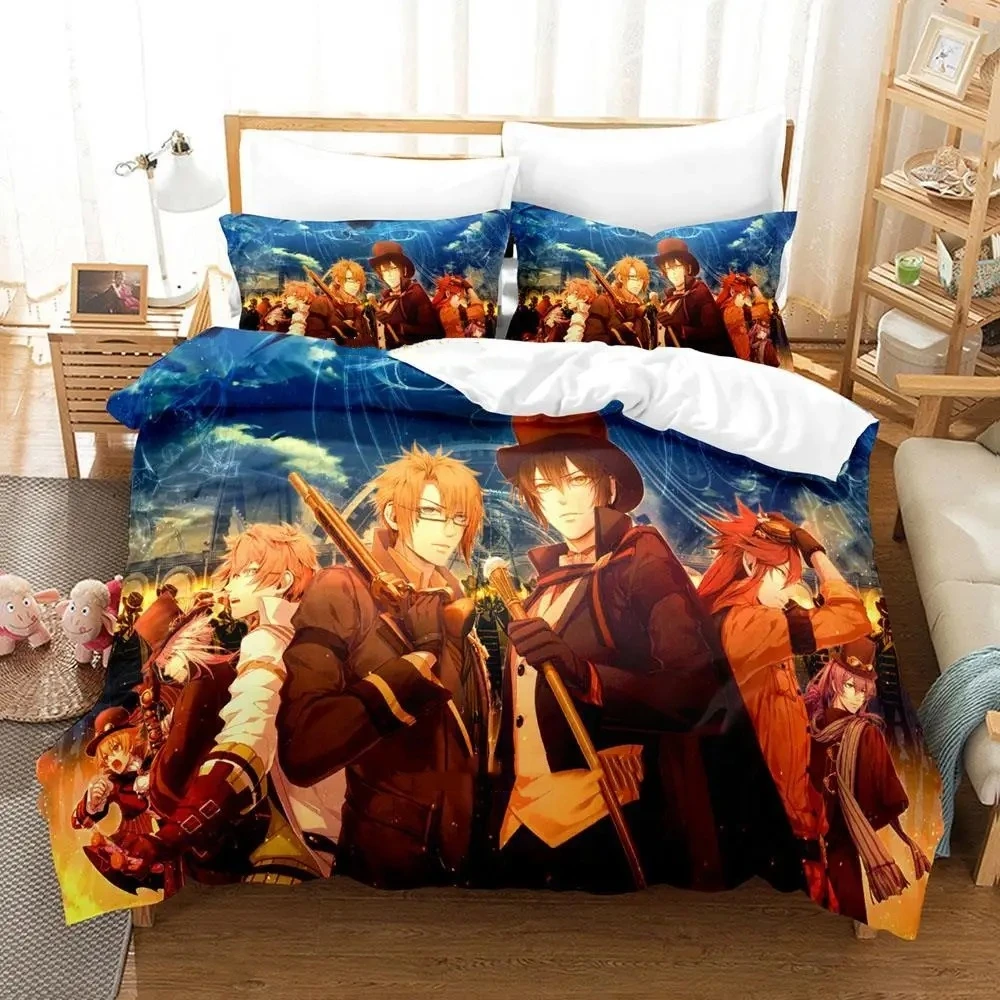 

New Code Realize Guardian of Rebirth Bedding Set Cartoon Anime three-piece set Adult Kid Bedroom Duvetcover Sets 3D Kawaii