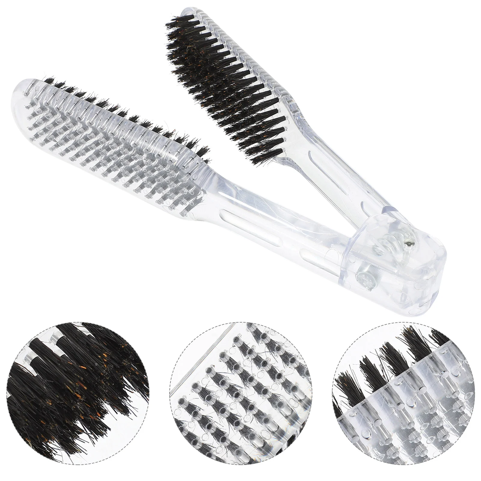 

Salon Hair Straightening Comb Transparent Splint V-shaped Ion Ironing Clip (transparent Color) Miss