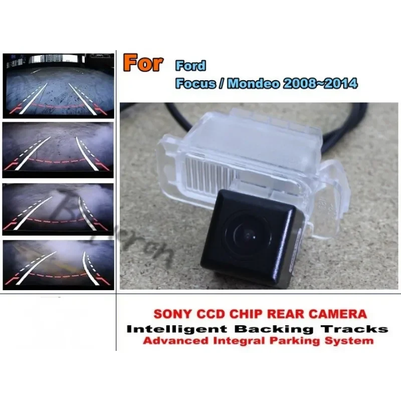 

Trajectory Intelligent Tracks Reversing For Ford Focus Mondeo 2008~2014 HD CCD Night Vision Car Rear View Camera