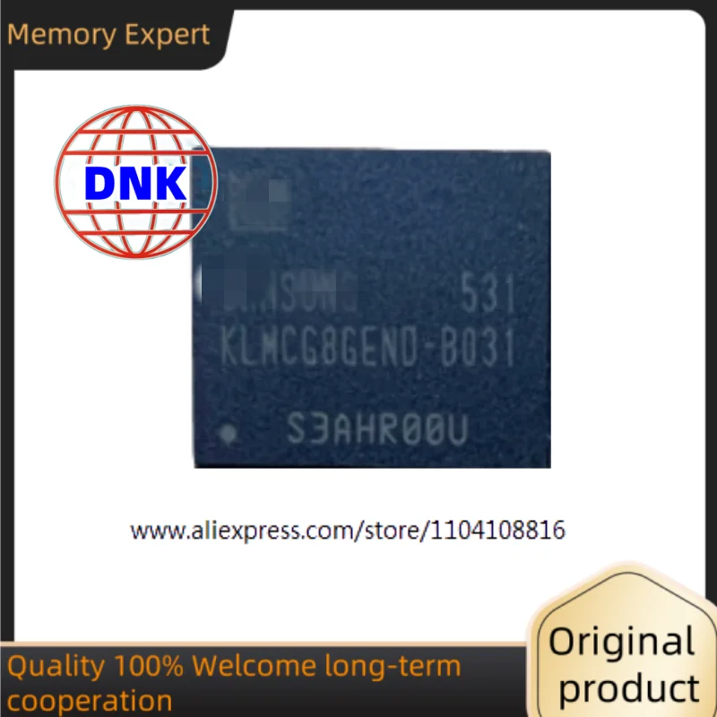 KLMCG8GEND-B031 New original FBGA-153 64G eMMC font IC