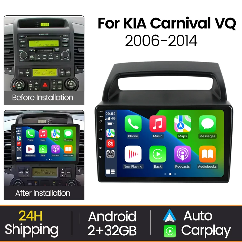 

MEKEDE Android Car Radio Multimedia Player For Kia Carnival VQ 2006 - 2014 Carplay Autoradio Navigation Android all-in-one