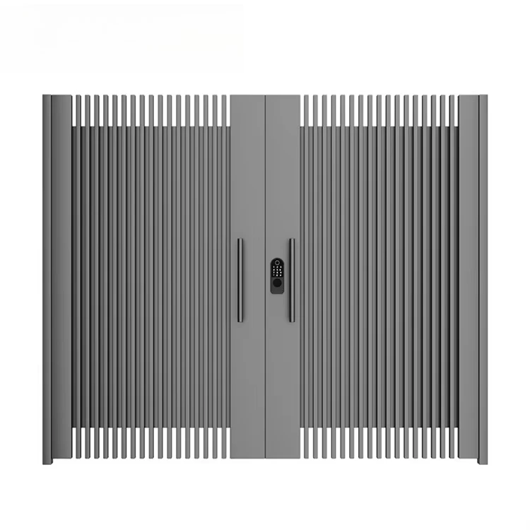 Durable Eco Friendly Aluminum Swing Gate Modern Villa Outdoor Automatic Electric Access Door With Intelligent Smart Lock