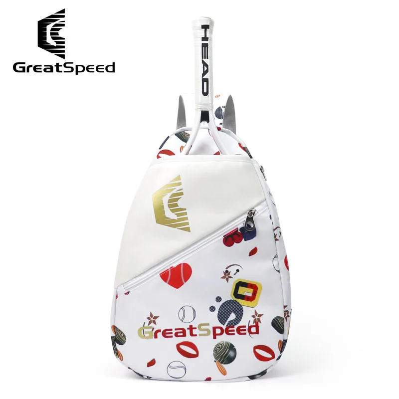 GreatSpeed versione aggiornata zaino da Tennis per bambini borsa da Tennis portatile per Badminton borsa a tracolla per Tenis per bambini adolescenti