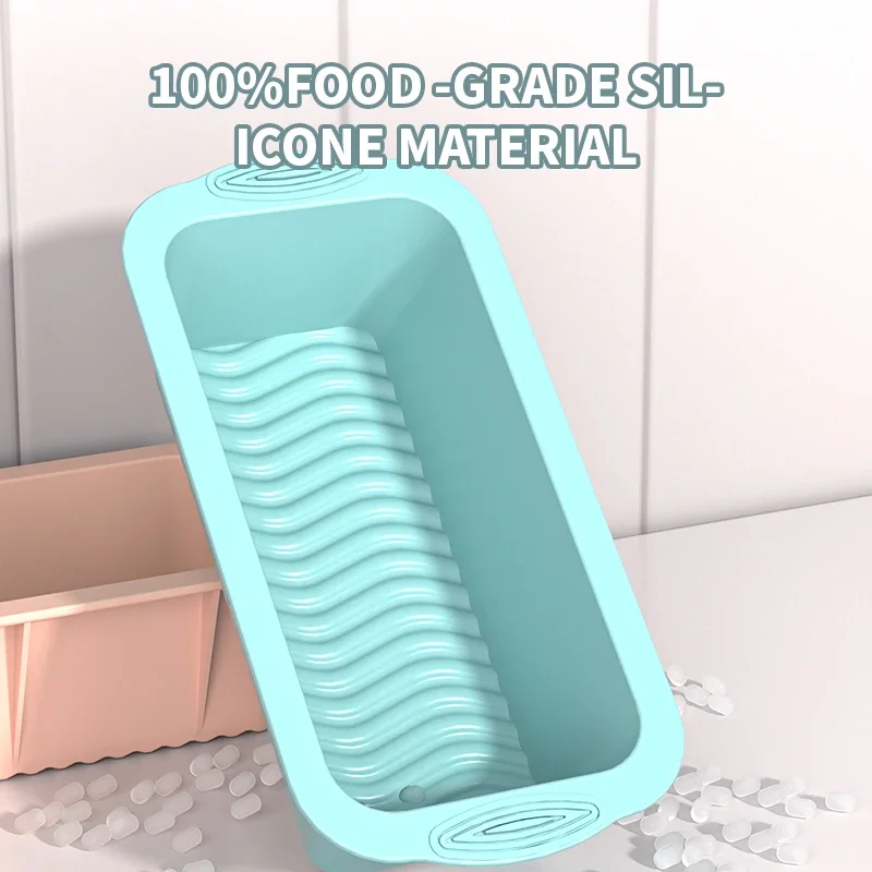 Household Rectangular Silicone Mold Candy Toast Mould Easter Bread DIY Kitchen Supplies Cake Bakeware Pan Baking Tools image 4