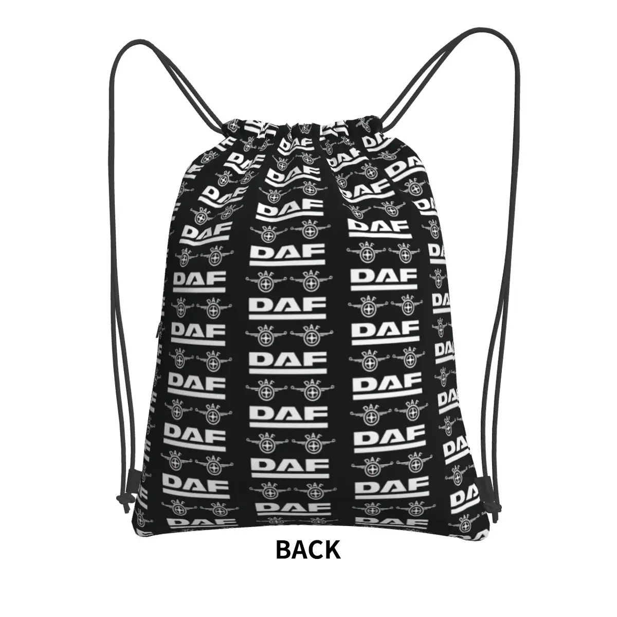 Daf Truck Classic Car Logo Backpacks Portable Drawstring Bags Storage Bag Book Bags for Man Woman School