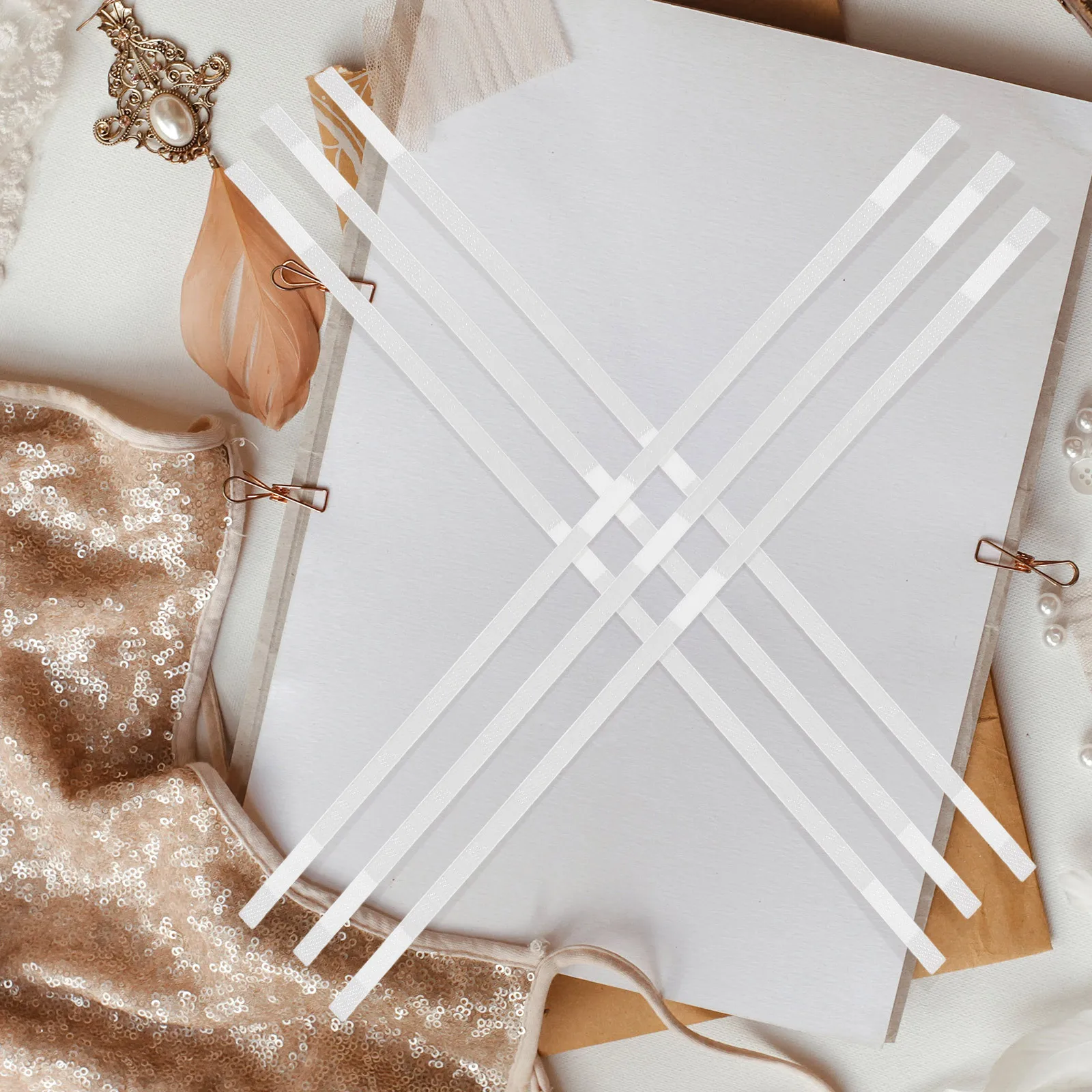 50 قطعة شرائط غراء ملزمة يسيح بالحرارة لاصق قوي 0.6 سنتيمتر لوازم تجليد الكتب سهلة الاستخدام شرائط ربط حرارية متعددة الوظائف #3