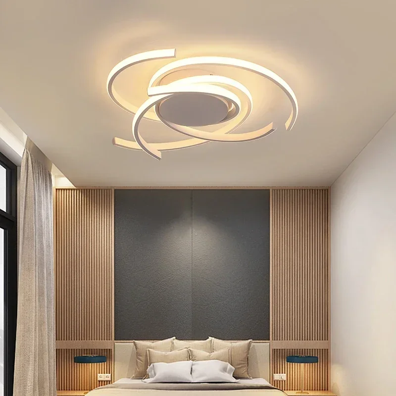 

LED K Matter Black Ideal Surface mounted modern led Chandelier for living room Bedroom Aluminum White AC85-265V Chandelier