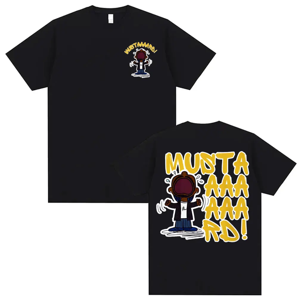 Kendrick Lamar Mustard T Shirts Unisex Harajuku Hip Hop Short Sleeve Popular Music T Shirt Men's Casual Cotton Oversized T-shirt image 3
