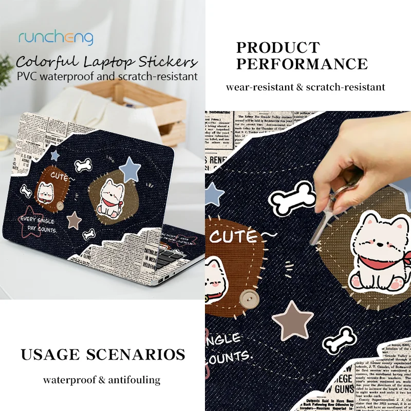 

Decal 13'' 14'' 15 inch Laptop Skin Protector For HP Elitebook/Dell G3 G5 G7/Lenovo Colorful Photo Laptop Sticker Notebook Skin