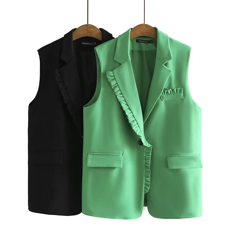 

SuperAen Women's Summer Autumn Clothing New Korean Suit Vest Jacket Sleeveless Coat for Women