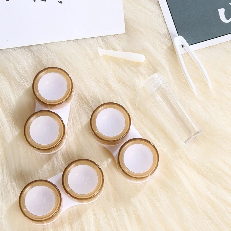 Contact Lens Case Pvc Invisible Lens Box Contact Lens Storage Individually Packaged For Travel Bag Home